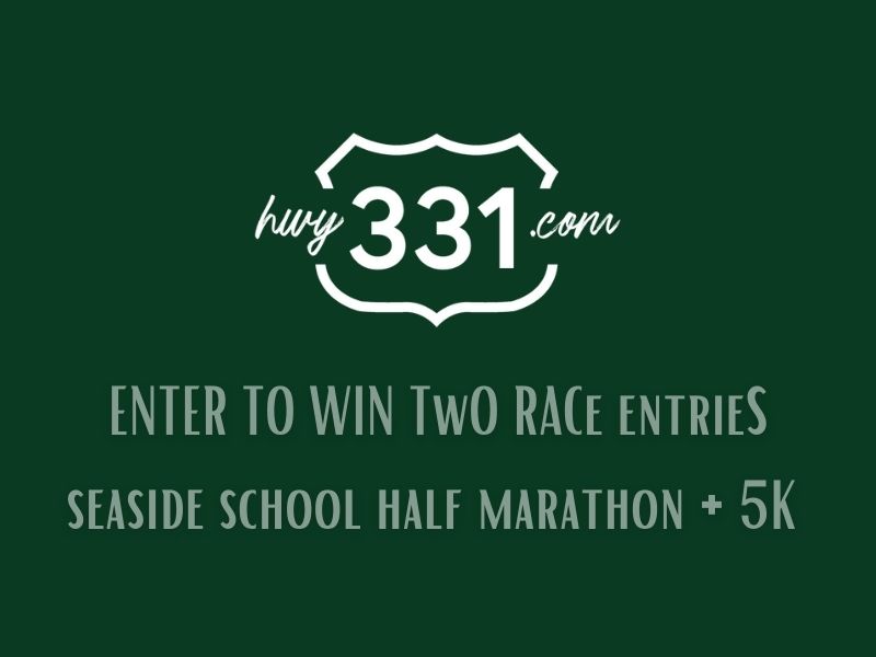 Giveaway banner for two tickets to the race. 