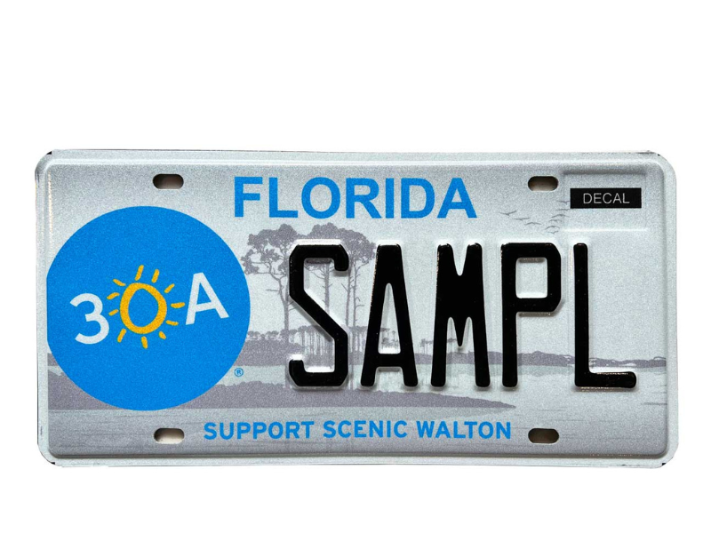 Scenic Walton/ 30A Specialty License Plate
