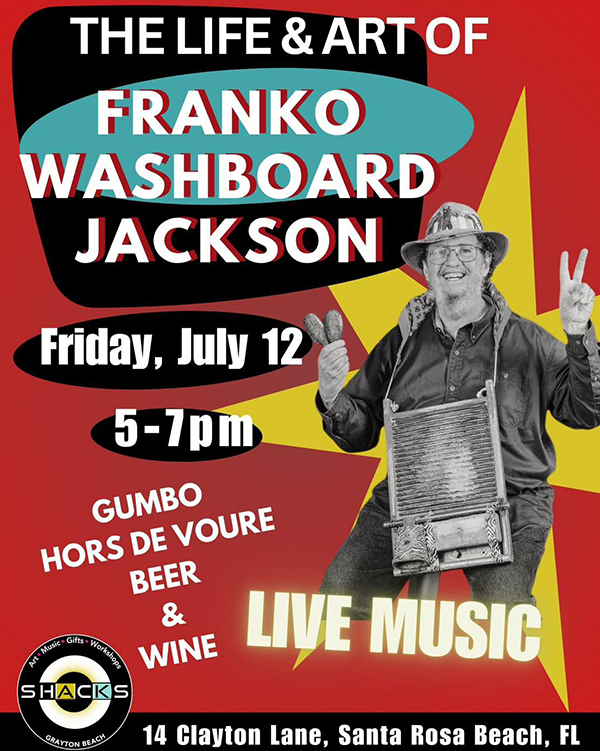 Banner ad for Franko Washboard Jackson Party