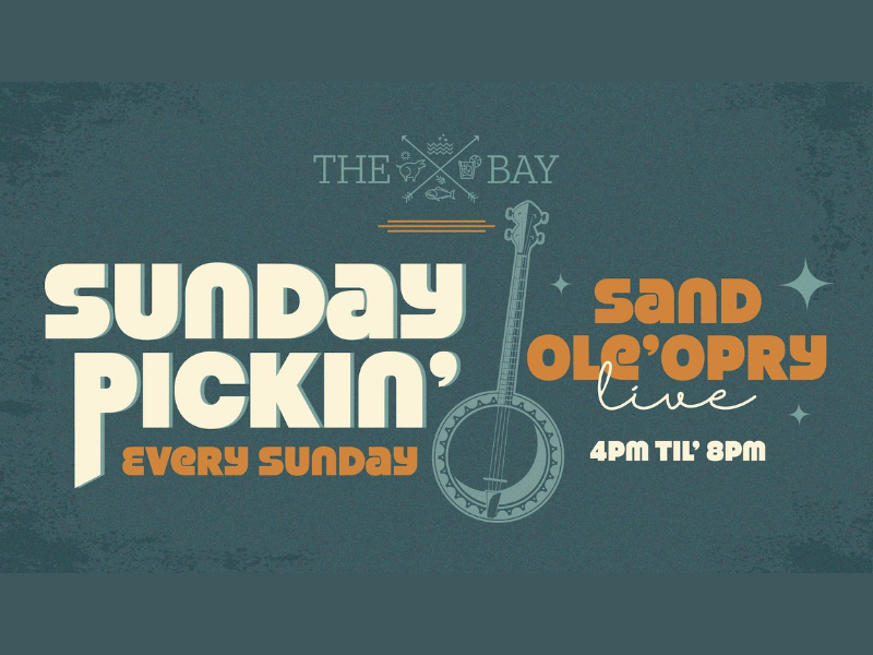 Banner ad for Sunday Pickin at The Bay