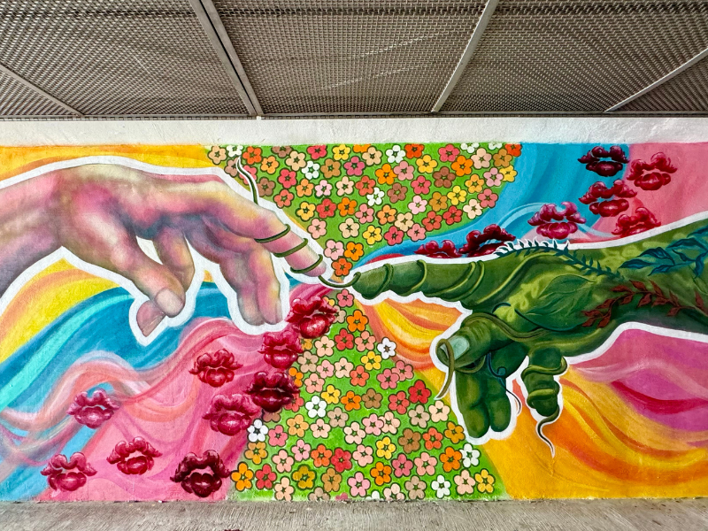 A mural in the Underpass