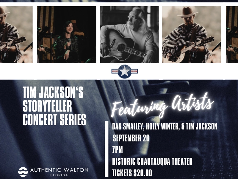 Banner ad for Tim Jackson's Stortytellers Tour