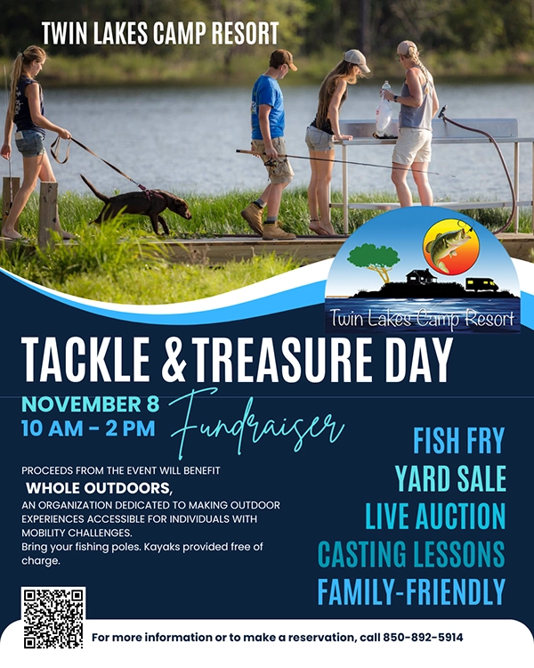 Banner ad for Tackle & Treasure Day