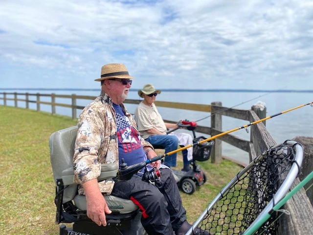 Whole Outdoors mission is to serve the mobility challenged and their family and caregiver by providing accessible outdoor lifestyle experiences that promote independence and joy.