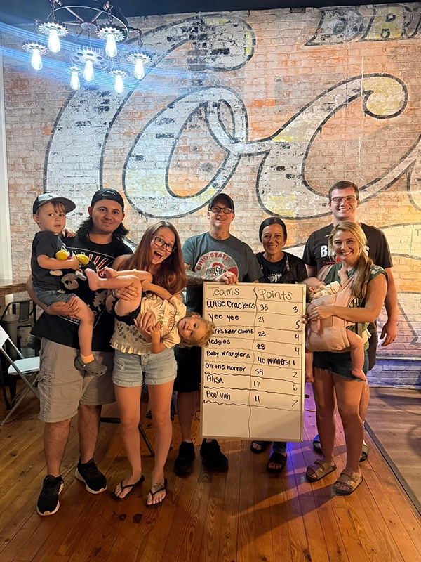 Families gather for game nights at Last Stop Brew Vault. 