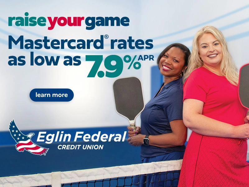 Eglin Credit Union MasterCard Banner ad
