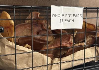 Pig ears are great for your dog to chew.