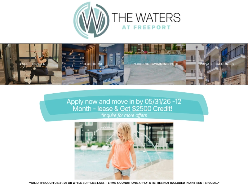 Waters in Freeport Banner Ad