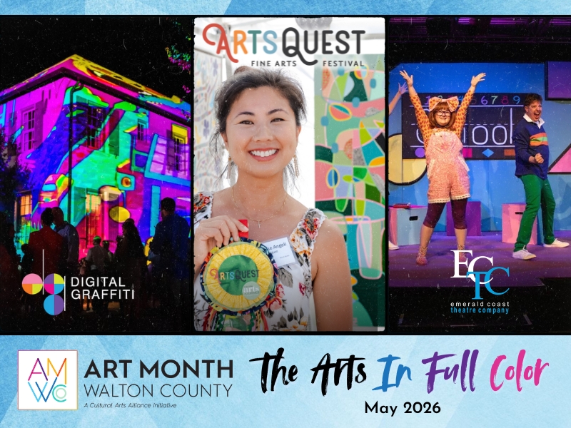 Banner ad for Art Month in Walton County