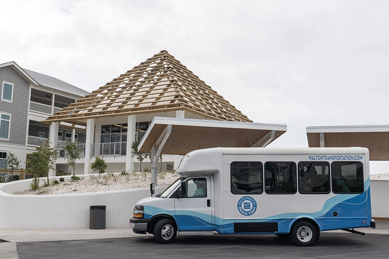 Beach Tram in Grayton Beach Beach Tram in Grayton Beach