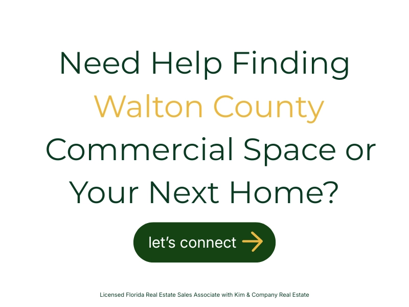 Connect with a real estate professional regarding commercial or residential properties in Walton County, florida<br />
